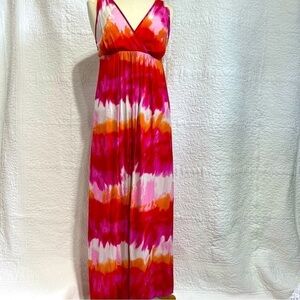 Inc Womens Tie Dye Boho Beach Sleeveless Maxi Dress, Size 4p